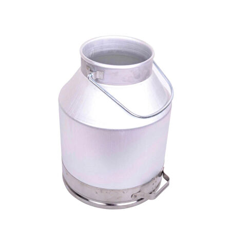 Melasty Süt Sağma Makinesi Alüminyum Süt Güğümü (20 Litre Saplı Dar Ağız) (Kapak Hariç)