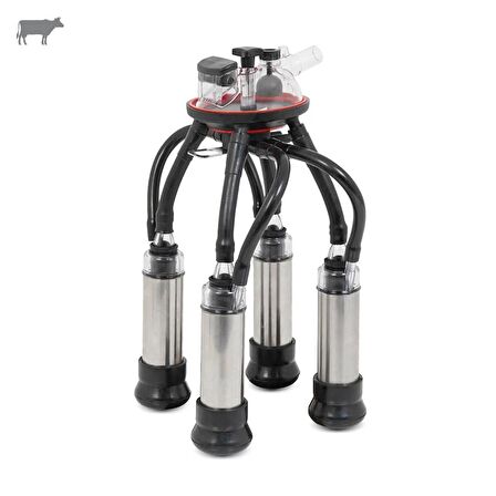 Melasty Süt Sağma Makinesi 240 cc Sağım Demeti (Yarım Tip Paslanmaz Kılıflı)