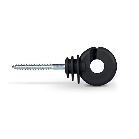 Puhu Siyah Elektrikli Çit İzolatör 52 mm 50 Ad. (Orta Dayanımlı PP)