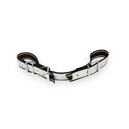 Melasty Köstek Siyah/Sarı 3 Tokalı Derili (40 mm)