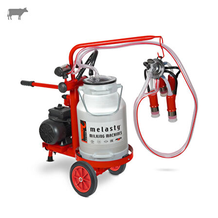 Melasty Ecomini Last Point Tekli İnek Süt Sağma Makinesi (Alüminyum Güğüm-Silikon) (Kuru)