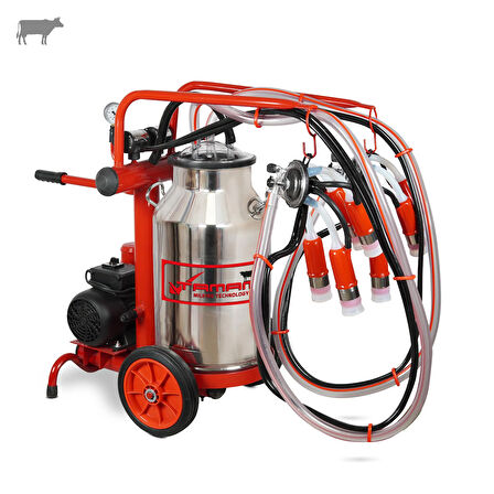 Tamam Ecomini İkili İnek Süt Sağma Makinesi (Paslanmaz Güğüm-Silikon) (Kuru)