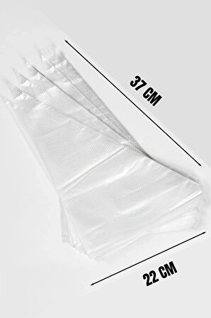 50’li Kullan At Krema Sıkma Torbası - Pasta, Kek, Krem Şanti Süsleme Poşeti, Hijyenik Set, 35CM