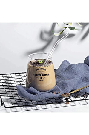 5'li Cam Pipet - 1. Kalite, Dayanıklı Ve Sağlıklı Pipet, Yıkanabilir (TEMİZLEME FIRÇASI HEDİYELİ)