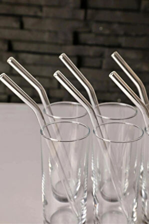 5'li Cam Pipet - 1. Kalite, Dayanıklı Ve Sağlıklı Pipet, Yıkanabilir (TEMİZLEME FIRÇASI HEDİYELİ)