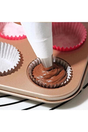 Yıkanabilir Bez Krema Sıkma Torbası – Kumaş, Dayanıklı, Tekrar Kullanılabilir Pasta Torbası