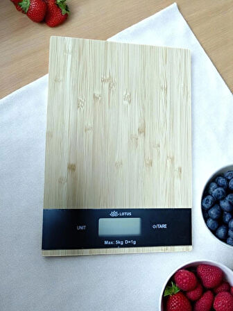 LOTUS BAMBU HASSAS MUTFAK TERAZİSİ