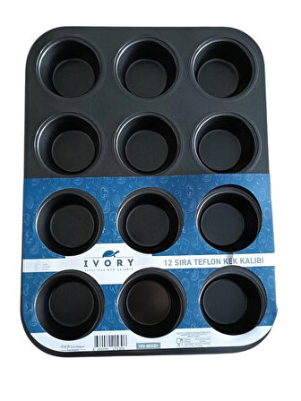 ıvory 12'li Muffin Kalıbı Teflon