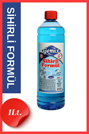 GEMİX SİHİRLİ FORMÜL MAVİ SU DERZ BANYO TUVALET DUŞAKABİN DEMİZLEYİCİ 1000 ML