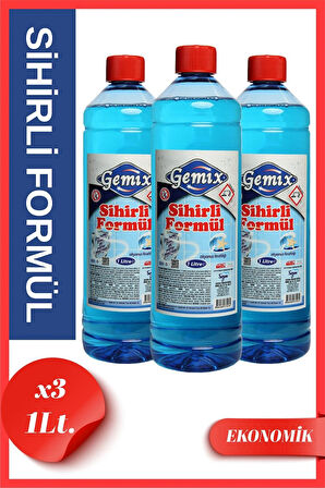 Gemix Sihirli Formül Mavi Su Fayans Derz Duşakabin Temizleyici 1000 ml 3 Adet