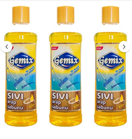 Gemix Sıvı Arap Sabunu 1000 ml X 3 Adet