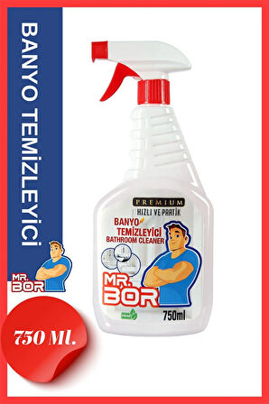 MR.BOR PREMİUM BANYO DERZ VE DUŞAKABİN TEMİZLEYİCİ 750 ML