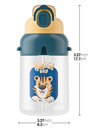 Vagonlife Policarbon Pipetli Matara Suluk 650 ml Sarı