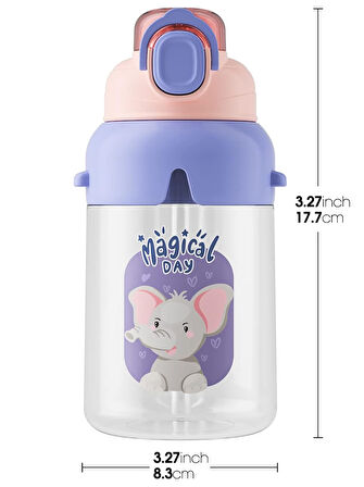 Vagonlife Policarbon Pipetli Matara Suluk 650 ml Pembe