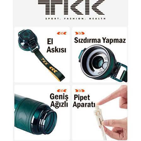 Tkk Su Matarası 1000 Ml T1020 Yeşil