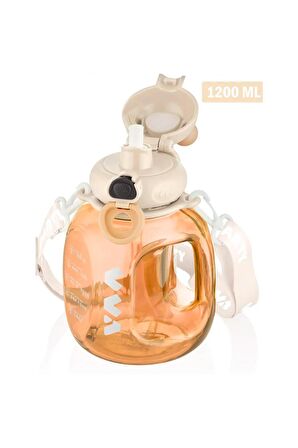 Vagonlife Tritan Su Matarası 1200 Ml Beyaz