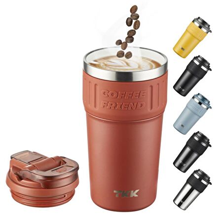 TKK Çelik Termos Mug 630Ml Kırmızı