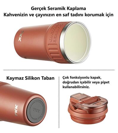 TKK Çelik Termos Mug 630Ml Kırmızı