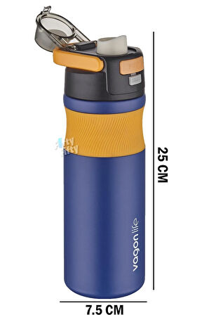 Çelik Termos Matara Gri 580 ml