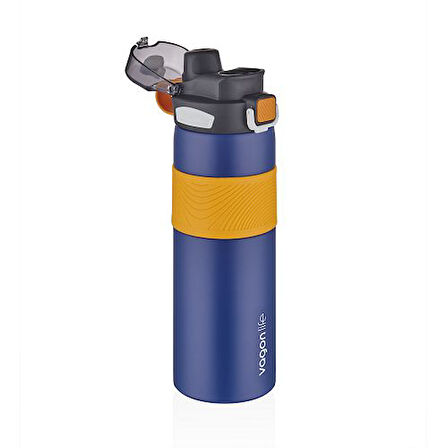 Vagonlife VGN032 800ml Lacivert Çelik Matara Tek Kapak Çift Kullanım