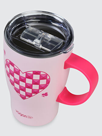 Vagonlife Çelik Termos Matara 480 ml Pembe