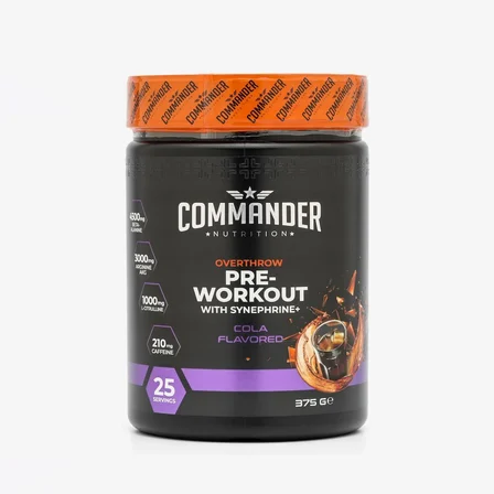 Overthrow Pre-Workout 375g (25 Servis) - Kola Aromalı