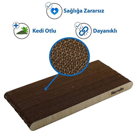 Herniks Doğal Kedi Otlu Kedi Tırmalama Kartonu 37 Cm - HR2017