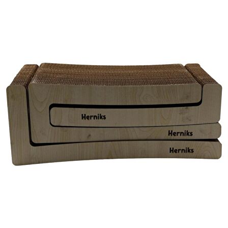 Herniks Doğal Kedi Otlu Kedi Tırmalama Kartonu 44 Cm - HR2028