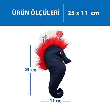 Herniks Matatabili Sesli Kumaş Peluş Kedi Oyuncağı - Soi 25cm Lacivert