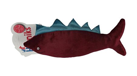 Herniks Sesli Kumaş Peluş Köpek Oyuncağı - Spino 27cm Bordo