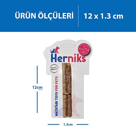 Herniks Yenilebilir Matatabi Çubuğu Jumbo 2'li 12cm