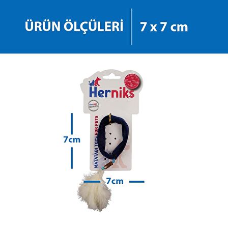 Herniks Matatabili Peluş Kedi Oyuncağı Toky 7 Cm - Lacivert