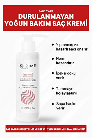 Sistéme 11 Yoğun Bakım Durulanmayan Saç Bakım Kremi 250 ml 