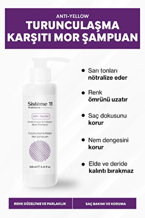 Sistéme 11 Turunculaşma Karşıtı Silver Mor Şampuan 250 ml 