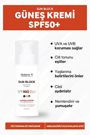Sisteme 11 Sun Block Güneş Kremi 75 ml 