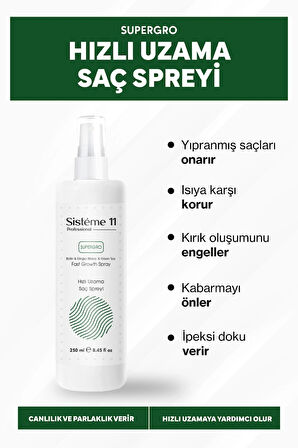 Sisteme 11 At Kuyruğu Saç Spreyi ( Hızlı Uzamaya Yardımcı) 250 ml 