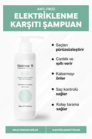 Sisteme 11 Elektriklenme Karşıtı Şampuan 250 ml 