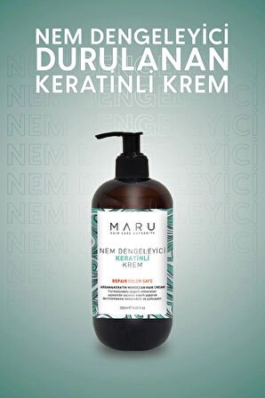 Maru Onarıcı Nem Veren Durulanan Argan Ve Keratin Saç Bakım Kremi 250 ml 8684091009498