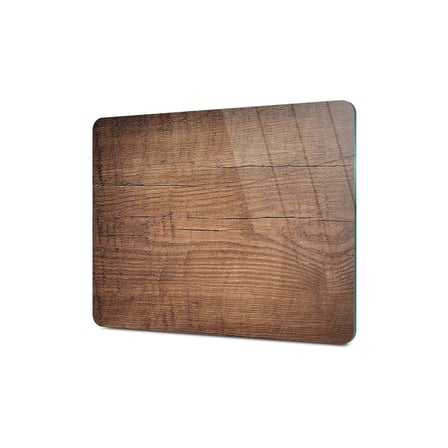 Decovetro Cam Kesme Tahtası ve Sunumluk Eski Ahşap Desenli 25x35 Cm