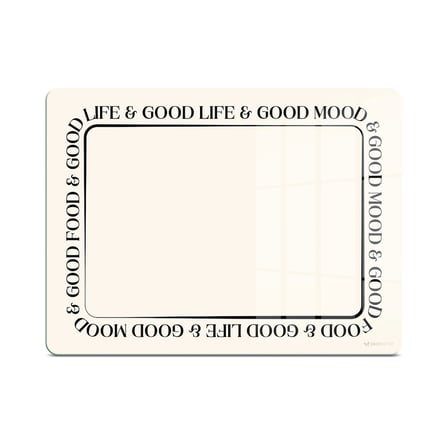 Decovetro Cam Kesme Tahtası ve Sunumluk ve Sunum Tabağı Good Life 25 x 35 cm