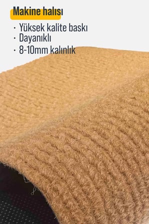 Decovetro Kapı Önü Halı Paspas Semt Kedinin Ev Kira Baskılı 40 x 60 Cm