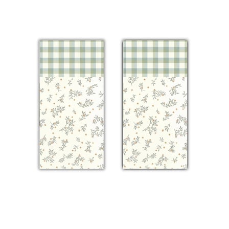 Decovetro Cam Kahve Sofra Sunum Tablası 2'li Set Minimal Flower & Buffalo Desenli 30 x 15 cm