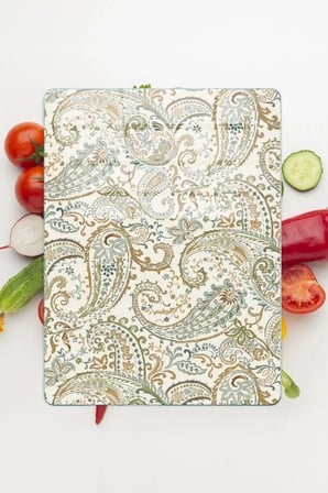 Decovetro Cam Kesme Tahtası ve Sunumluk Şal Desenli 20 x 30 cm