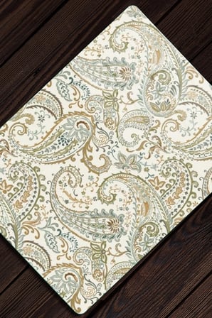 Decovetro Cam Kesme Tahtası ve Sunumluk Şal Desenli 20 x 30 cm