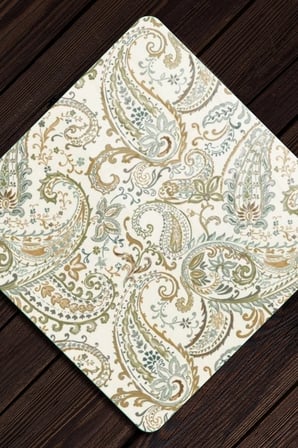 Decovetro Cam Kesme Tahtası ve Sunumluk Kare Şal Desenli 30 x 30 cm