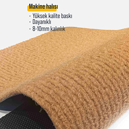 Decovetro Kapı Önü Halı Paspas Renkli Çizgili Home Desenli 40 x 60 Cm