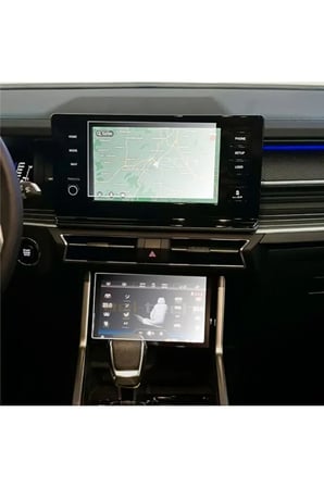 SsangYong Torres Dijital Gösterge Navigasyon  ve Klima Kontrol uyumlu Nano Ekran Koruyucu 3 lü Set