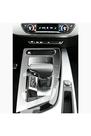 Audi A5 Vites Etrafı Piano Black Konsol Uyumlu Tpu Koruyucu 2020 2023