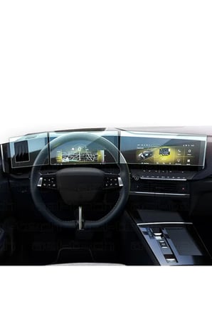 Opel Astra Uyumlu Pure Panel Pro Uyumlu Nano Ekran Koruyucu 3lü set 2022 2025