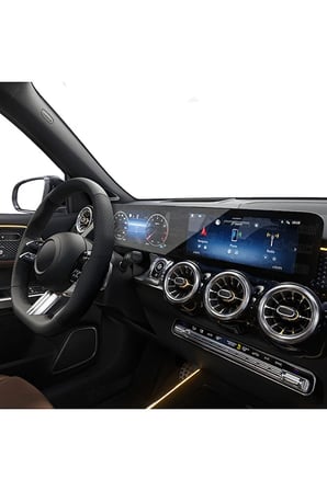 Mercedes GLB 10.25 inç Navigasyon ve Gösterge Uyumlu 9H Nano Ekran Koruyucu 2019 2025 Uyumlu
